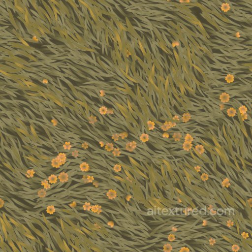 Stylized Meadow Grass Texture | Free PBR seamless Ground surface PBR texture