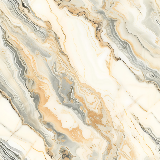 Ivory and Champagne Marble PBR Texture with Fluid Vein Patterns seamless Marble PBR texture