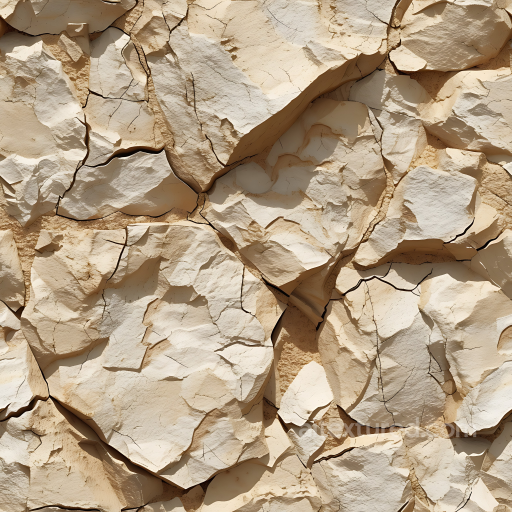 Cracked Clay Stone Ground Texture with Dry Earth Cracks seamless Stone PBR texture