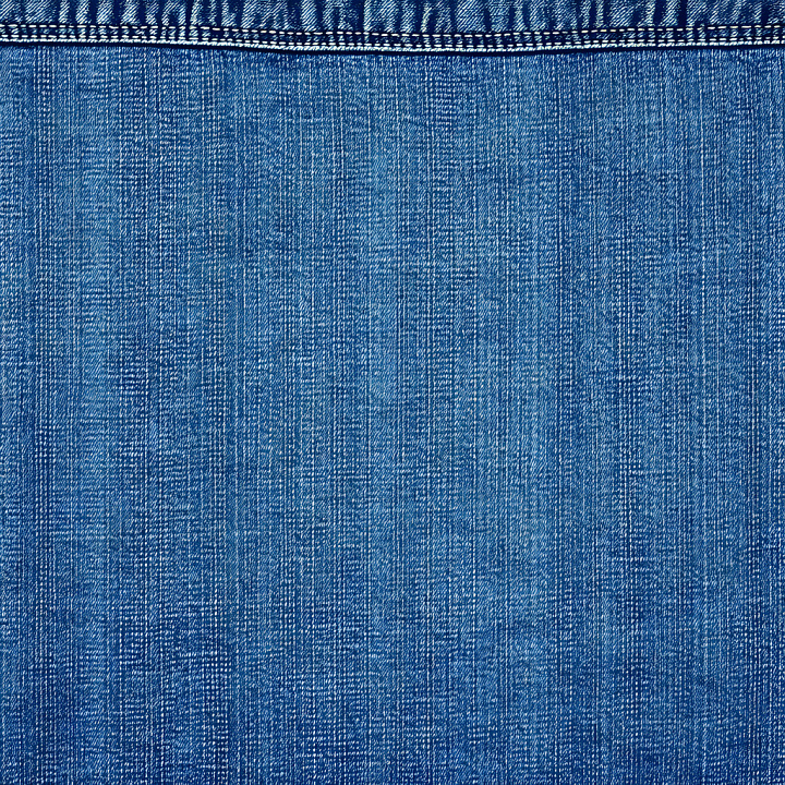 Cracked Denim Fabric With Detailed Blue Weave seamless PBR texture preview