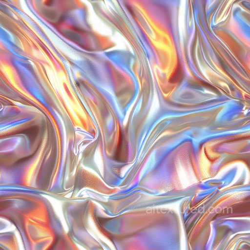Seamless 3D PBR Texture of Iridescent Glossy Fabric with Soft Color Shifts texture preview