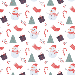 seamless Seamless 3D PBR Texture of Christmas Digital Paper with Snowmen and Holiday Icons texture 8k free download PBR