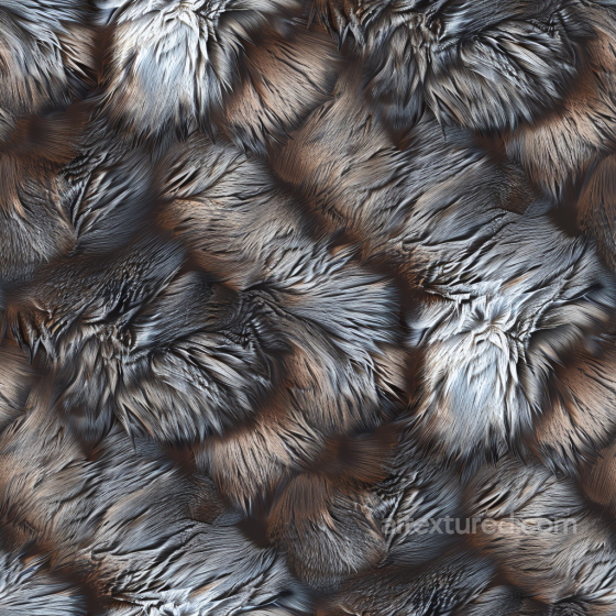 textured gray fur leather PBR material with detailed fur grain and natural shading Leather texture preview