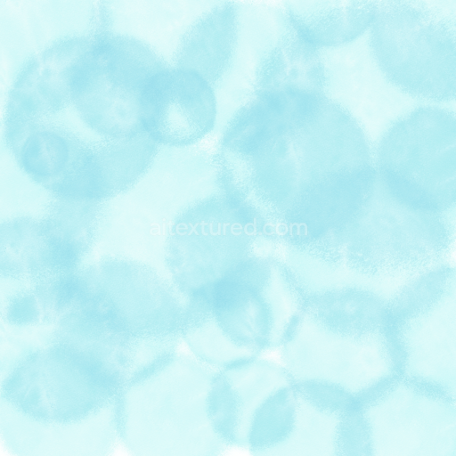 Seamless 3D PBR Watercolor Texture with Soft Light Blue Abstract Patterns