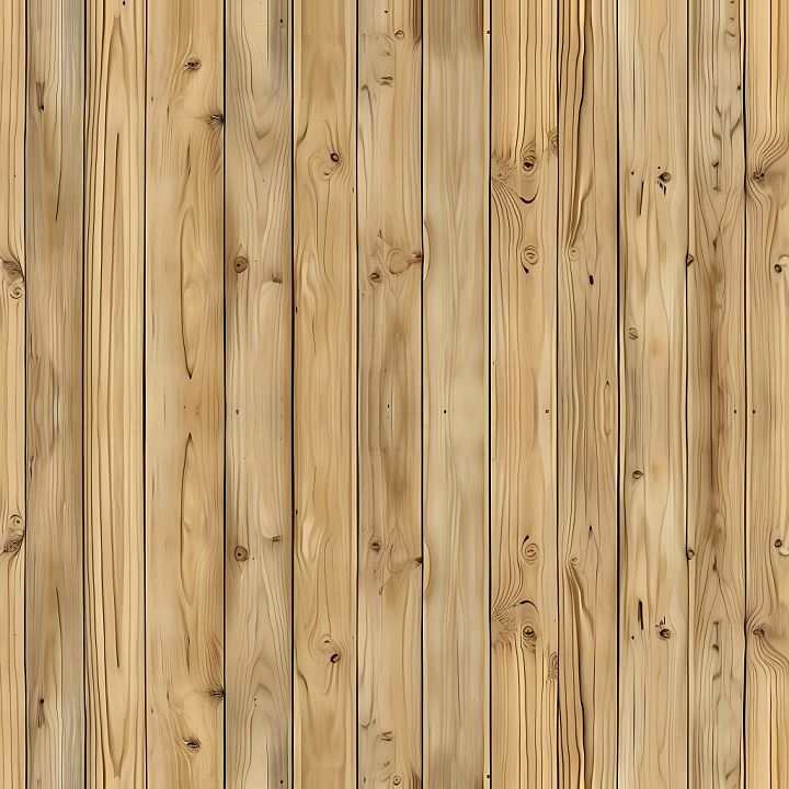 Light Pine Wood Planks with Natural Knots and Grain seamless PBR texture preview