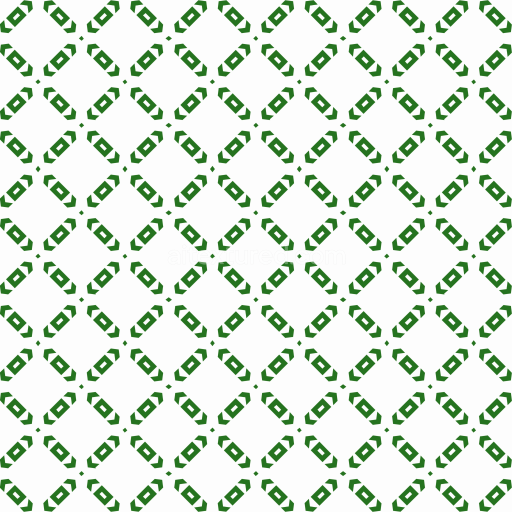 Seamless 3D PBR Texture with Green Geometric Lattice Pattern on White Background