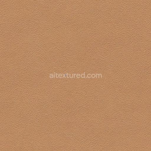 Seamless 3D Tan Pebbled Leather PBR Texture with Fine Grain and Smooth Matte Finish