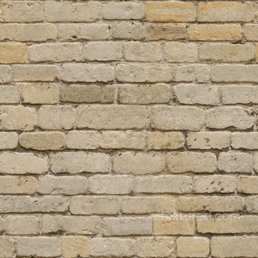Blocks White Standstone - White Standstone Uneven White Sandstone seamless Brick PBR texture
