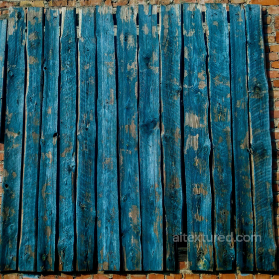 Weathered Blue Painted Wooden Planks Texture for 3D PBR Rendering Wood texture preview