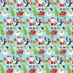 seamless Seamless 3D PBR Texture Featuring Colorful Christmas Characters Digital Paper texture 8k free download PBR