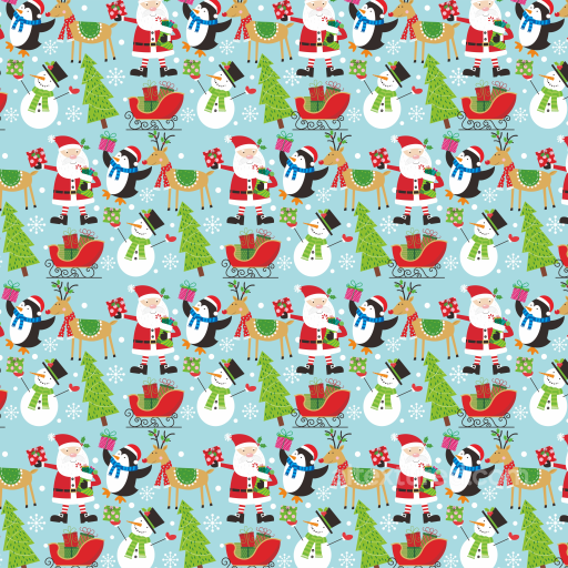 Featuring Colorful Christmas Characters Digital Paper seamless All Christmas Digital paper PBR texture