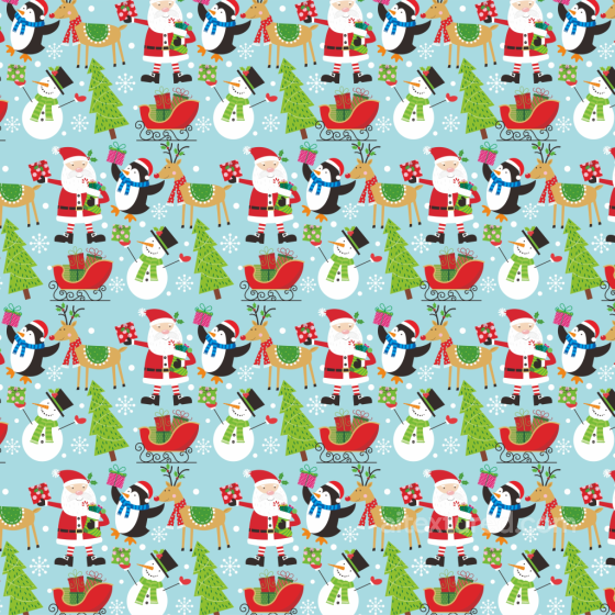 Featuring Colorful Christmas Characters Digital Paper All Christmas Digital paper texture preview