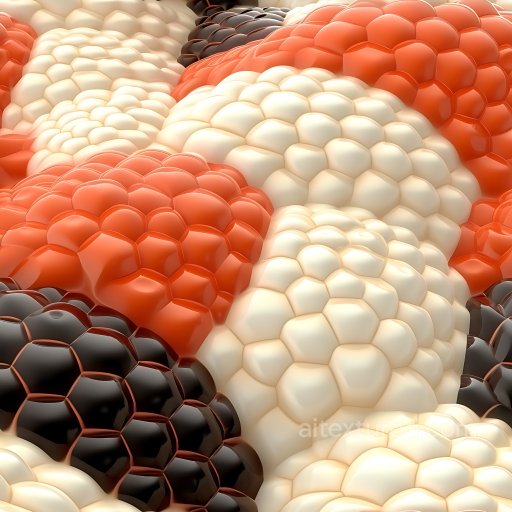 Cracked Resin Surface Texture with Multicolor Clustered Bubbles seamless Cracked & Holes PBR texture