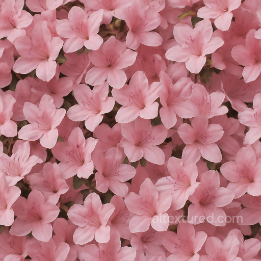 Azalea Cluster Flower Garden Flower Petals Closeup Natural Lighting seamless Flowers PBR texture