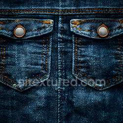 seamless Seamless 3D Worn Denim PBR Texture Featuring Distressed Stitching and Faded Blue Fabric texture 8k free download PBR