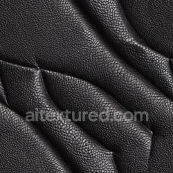 seamless Seamless 3D Pebbled Black Leather PBR Texture with Detailed Grain and Soft Folds texture 8k free download PBR