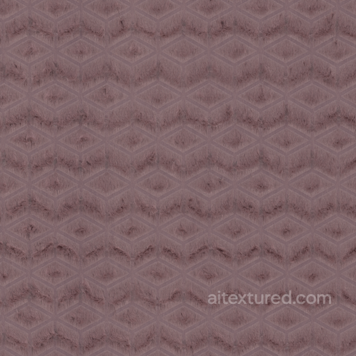 Faux Fur Geometric - Fabric Blanket Geometric Geometric Diamond Plush seamless Fabric PBR texture