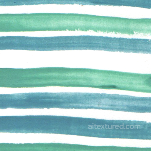 Watercolor Stripes Fabric Texture with Soft Blue and Green Tones seamless Watercolor Stripes PBR texture