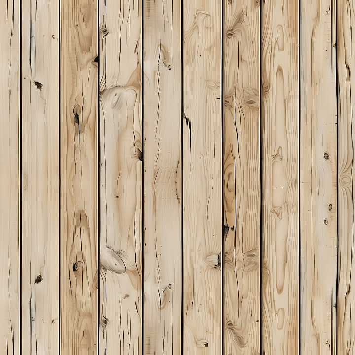 Pine Wood Planks with Natural Knots and Grain Detail seamless PBR texture preview