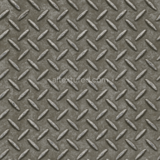 Seamless 3d texture pbr 8k tactile plate linear ridges on oxidized surface metal plate