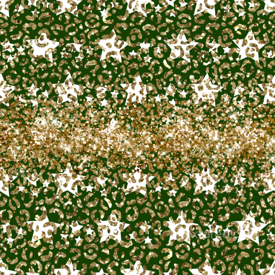 Featuring Glitter Leopard Pattern on Green Background All Christmas Digital paper texture preview