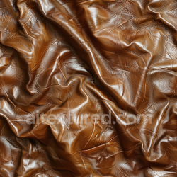seamless Seamless 3D PBR Texture of Shiny Wrinkled Brown Leather texture 8k free download PBR