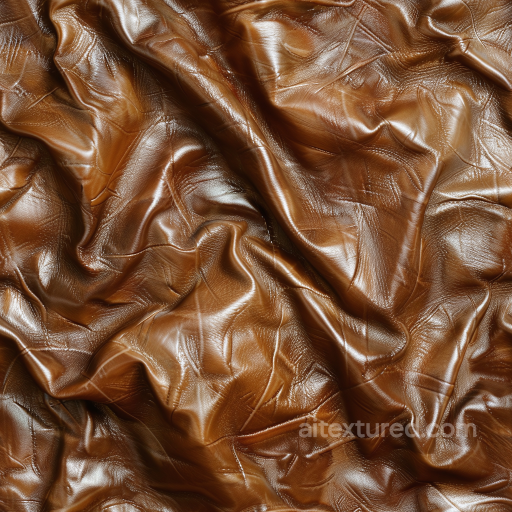 Shiny Wrinkled Brown Leather Seamless Texture seamless Leather PBR texture