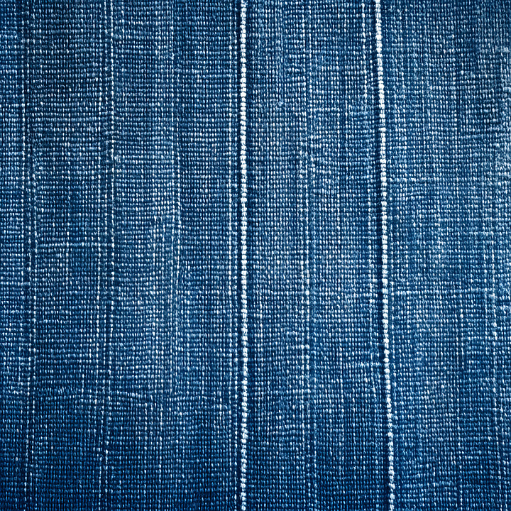 Cracked Denim Fabric with Detailed Woven Pattern and Vertical Stripes seamless PBR texture preview