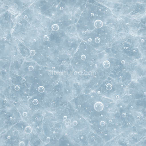 Seamless 3d texture pbr 8k capturing clear ice with translucent ice and ice bubbles