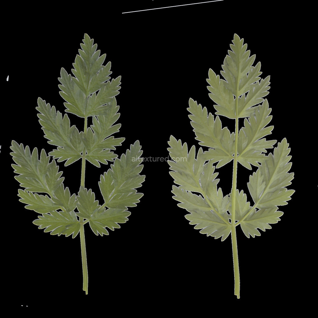 Seamless PBR leaf texture with realistic details