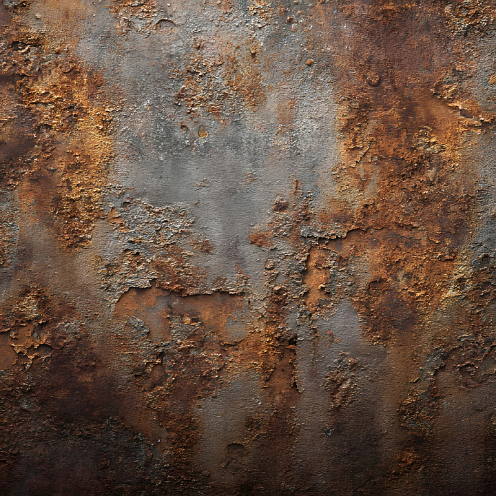 Rusted Metal Featuring Cracked, Corroded Surface seamless PBR texture preview