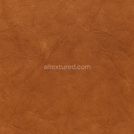 Seamless 3D Texture PBR 8K Aged Cognac Leather with Wrinkled Surface