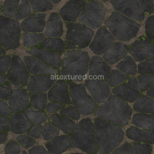 Tileable Pbr Texture Seamless Dark Stone Rough Natural Floor Decorative