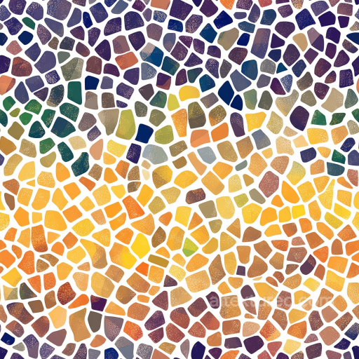 Mosaic PBR Texture of Multicolored Irregular Stone Chips seamless Mosaic PBR texture