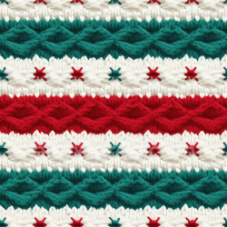 seamless Seamless 3D PBR Christmas Knit Wool Texture with Multicolor Red, Green, and White Cable Knit Pattern texture 8k free download PBR
