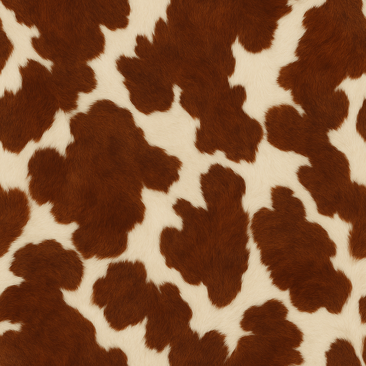 Decorative Cowhide seamless PBR texture preview