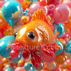 seamless Seamless 3D Inflated Vinyl Balloon Texture with Glossy Red and Turquoise Colors texture 8k free download PBR