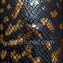 seamless Seamless 3D PBR Reptile Skin Texture Featuring Glossy Black and Brown Scales texture 8k free download PBR