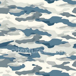 seamless Seamless 3D Arctic Snow Camouflage PBR Texture with Blue and Gray Organic Shapes texture 8k free download PBR