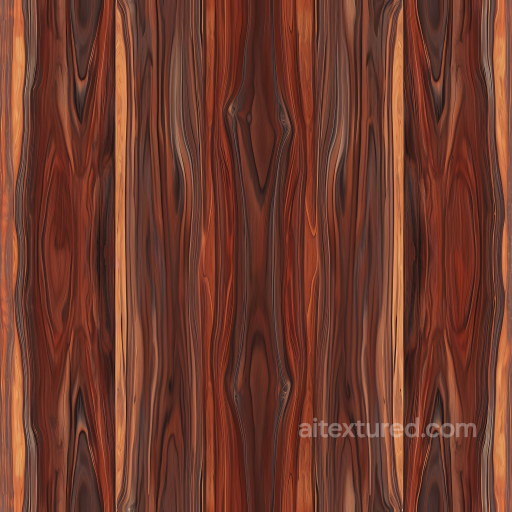 Wood PBR Texture Featuring Rich Exotic Rosewood Planks seamless Wood PBR texture