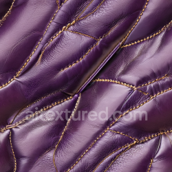 seamless Seamless 3D Quilted Purple Leather PBR Texture with Visible Stitching and Wrinkles texture 8k free download PBR