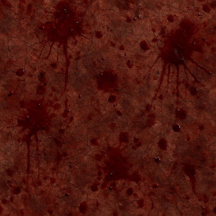 Blood Splatter And Dried Blood Stains For Horror Effects seamless PBR texture preview