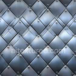 seamless Seamless 3D PBR Steel Metal Texture Featuring Riveted Brushed Panels texture 8k free download PBR