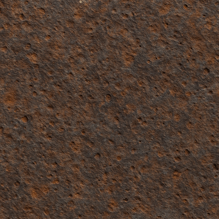 Pitted Oxidized Iron seamless PBR texture preview
