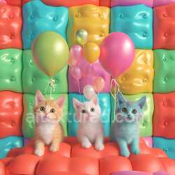 seamless Seamless 3D Inflated Quilted Vinyl Panels Texture in Bright Multicolor texture 8k free download PBR