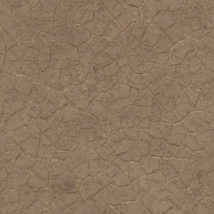 Cracked Dry Riverbed seamless PBR texture preview