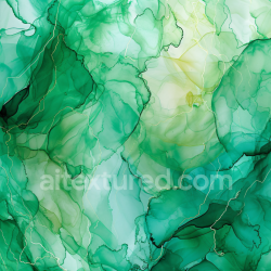 seamless Seamless 3D Alcohol Ink PBR Texture with Emerald Green Fluid Marbling and Gold Veins texture 8k free download PBR