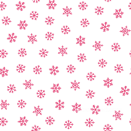 Christmas Pink Snowflake Pattern on White Background Seamless Texture seamless Christmas Pink PBR texture