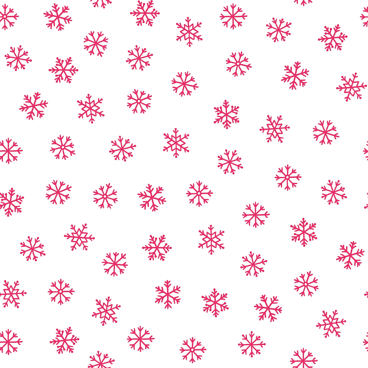 Christmas Pink Snowflake Pattern on White Background seamless PBR texture preview