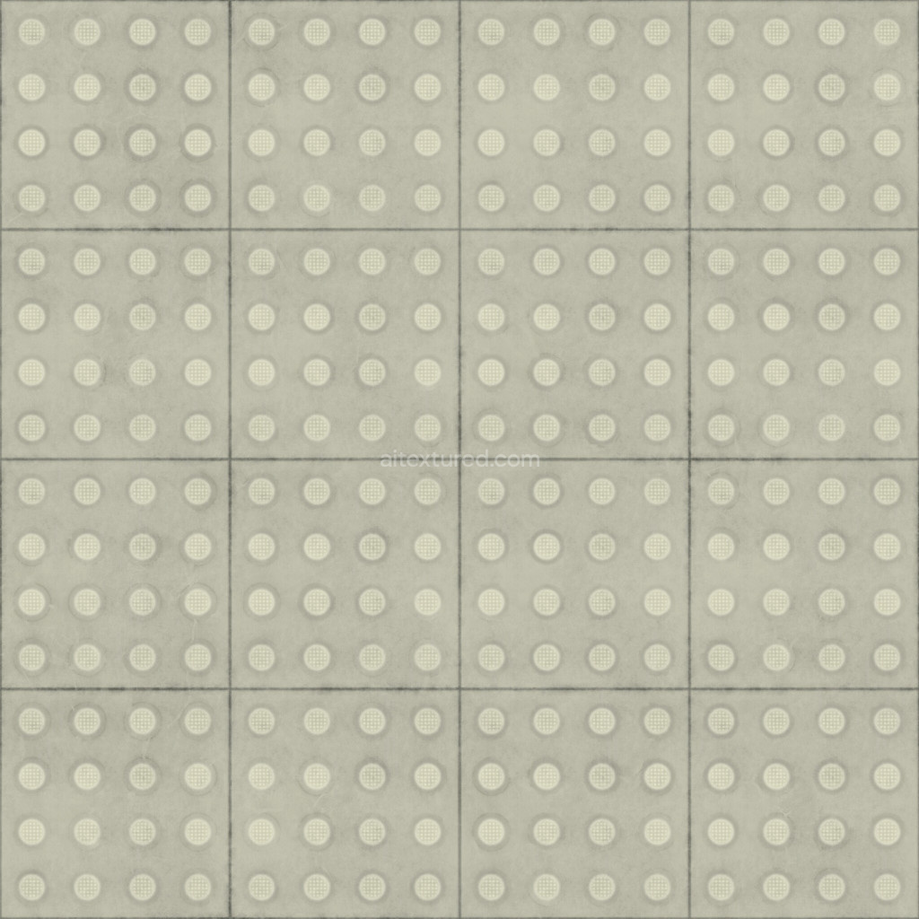 Seamless tactile paving texture with raised dots